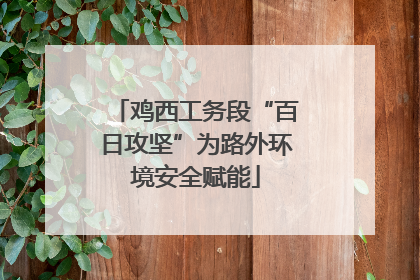 鸡西工务段“百日攻坚”为路外环境安全赋能